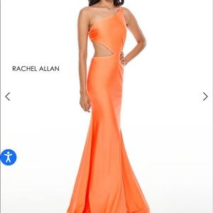 Beautiful NWT Rachel Allan #7100 Tangerine